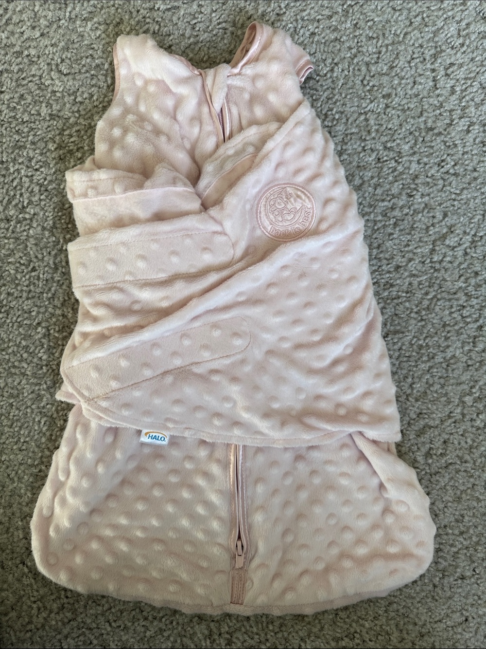 Halo Pale Pink Baby Sleep Sack One-Piece